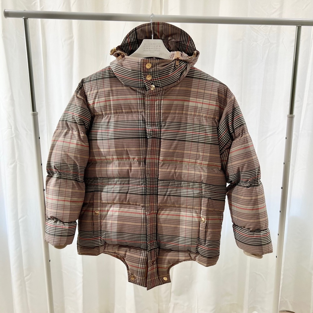 Burberry London England Check Down Filled Nylon Puffer Jacket